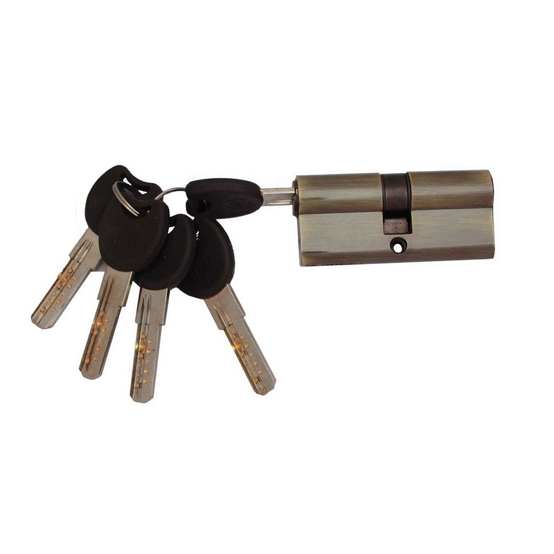 Цилиндр замка USK ZC-70 (35*35) k/k перфорированый ключ AB (старая бронза)