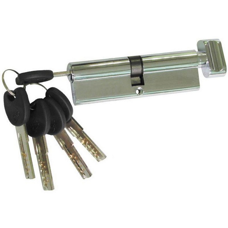 Цилиндр замка USK ZC-90 (50*40) k/thumb перфорированый ключ NP (полированный никель)