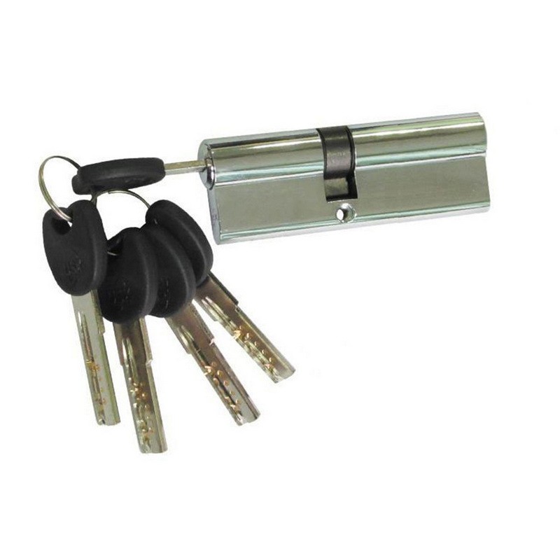 Цилиндр замка USK ZC-95(50*45) k/k перфорированый ключ NP (полированный никель)