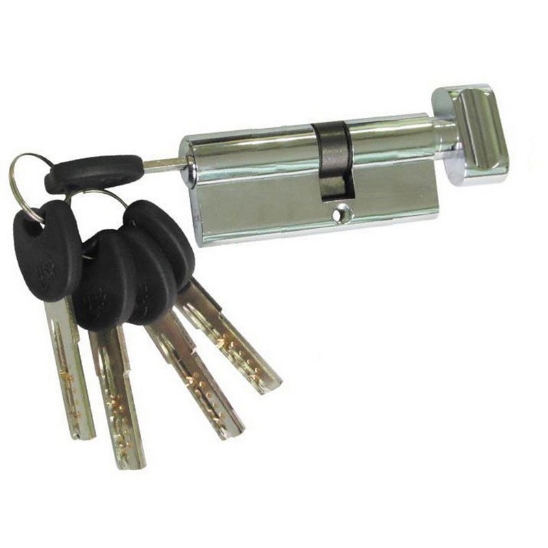 Цилиндр замка USK ZC-95(55*40) k/thumb перфорированый ключ NP (полированный никель)