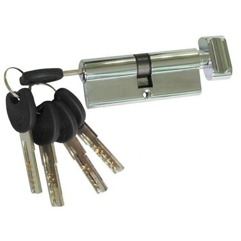 Цилиндр замка USK ZC-100 (50*50) k/thumb перфорированый ключ NP (полированный никель)