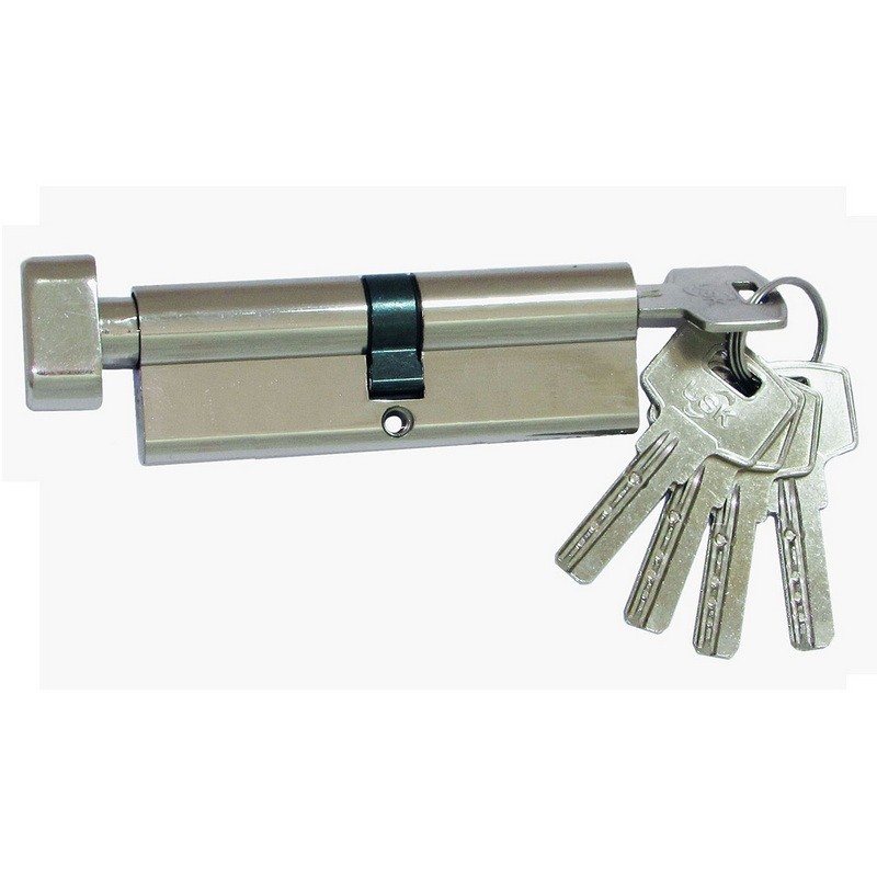 Цилиндр замка USK ZCi-100 (50*50) k/thumb перфорированый ключ NP (полированный никель)