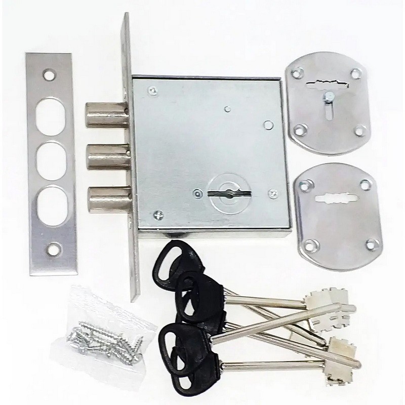 Замок врезной 3B8 ZN (цинк)