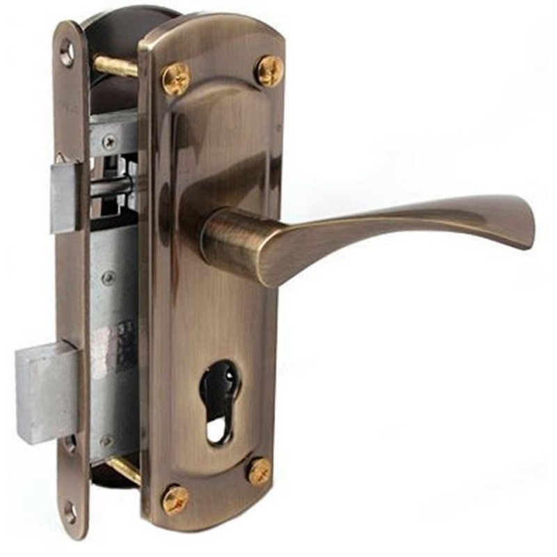 Замок для металлических дверей USK ET-25112 AB (старая бронза)