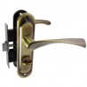 Замок міжкімнатний з ручками А50-012 WC AB (стара бронза)