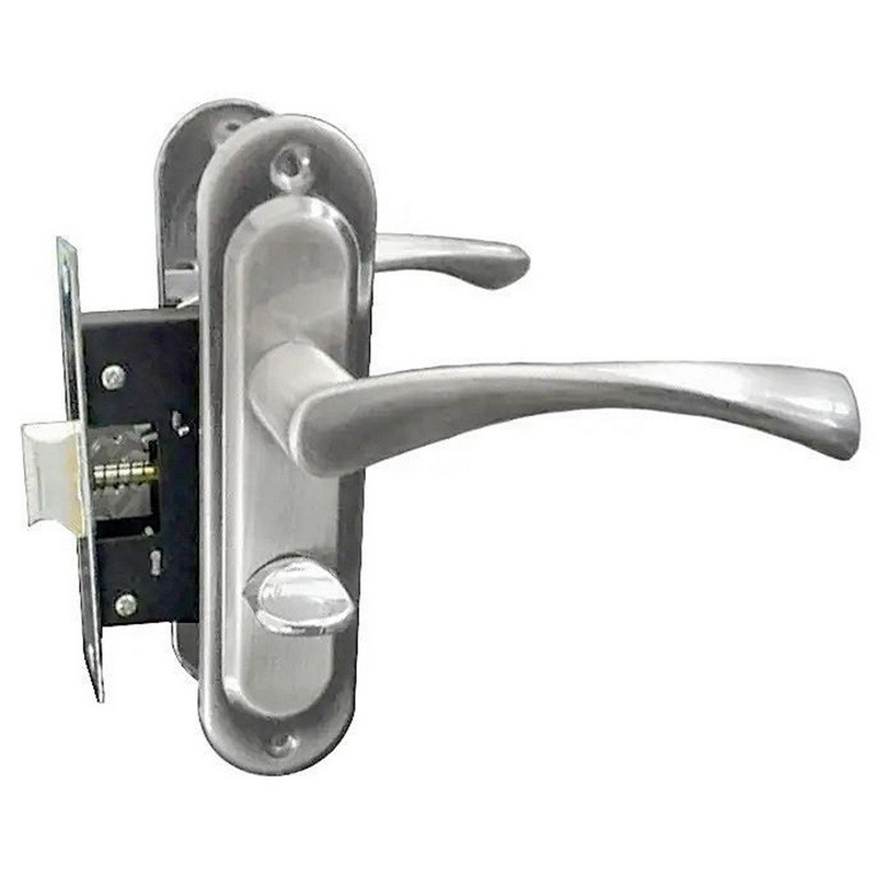 Замок межкомнатный с ручками А50-012 WC BN (шлифованный никель)