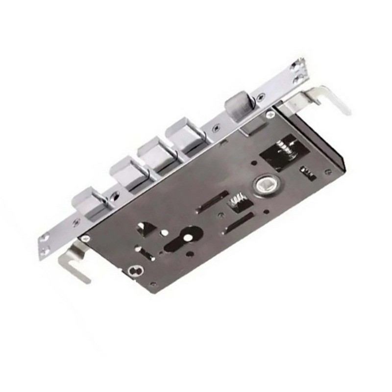 Замок для металлической китайской двери цилиндровый 6068-3F NP (полированный никель)