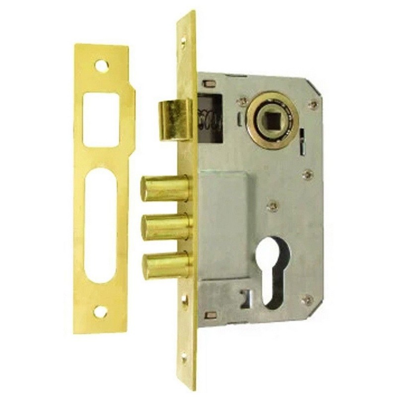 Корпус замка USK 9011-3R PB (полированная латунь)