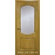 Двери Кармен дуб натуральный тонированный со стеклом (матовое) + рис.