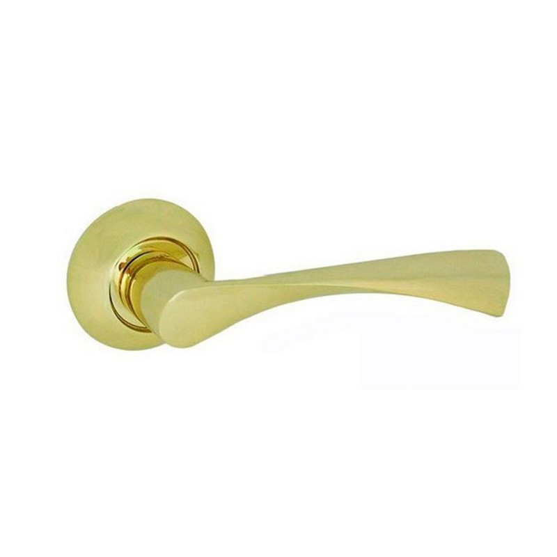 Ручки на розетах USK A-58012 PB (полірована латунь)