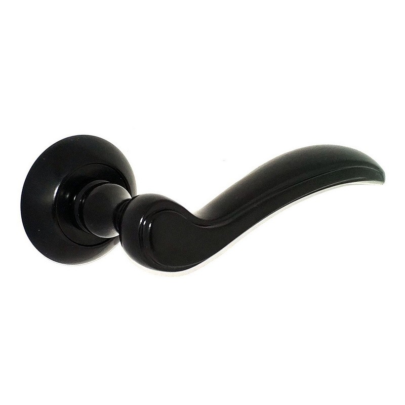 Ручки на розетах AF-58214 BLACK (чорний)