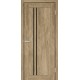 Двері Бельгія Europe Doors клен амаретто зі склом (чорне)
