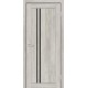 Двері Бельгія Europe Doors східний клен зі склом (чорне)