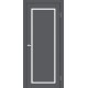 Двері Кіпр Europe Doors графіт зі склом (сатин матовий)