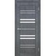 Двері Туреччина Europe Doors бетон темний зі склом (сатин матовий)
