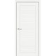 Двері Туреччина Europe Doors дуб сніговий зі склом (сатин матовий)