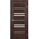 Двері Туреччина Europe Doors каштан зі склом (сатин матовий)