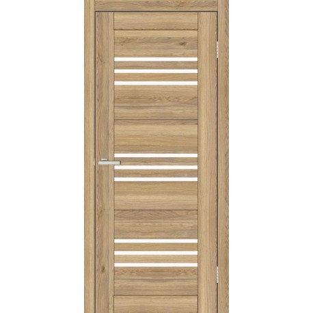 Двері Монако Europe Doors дуб ларедо зі склом (сатин матовий)