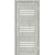 Двері Монако Europe Doors бетон зі склом (сатин матовий)