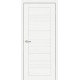 Двері Монако Europe Doors дуб сніжний зі склом (сатин матовий)