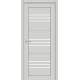 Двері Монако Europe Doors платина зі склом (сатин матовий)