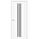 Двері Люксембург Europe Doors білий зі склом (чорне)