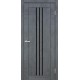 Двері Люксембург Europe Doors бетон темний зі склом (чорне)