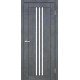Двері Люксембург Europe Doors бетон темний зі склом (сатин матовий)