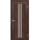 Двері Люксембург Europe Doors каштан зі склом (сатин матовий)
