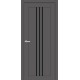 Двері Люксембург Europe Doors графіт зі склом (чорне)