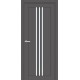 Двері Люксембург Europe Doors графіт із склом (сатин матовий)