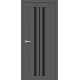 Двери Албания Europe Doors графит со стеклом (черное)