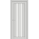 Двери Албания Europe Doors платина со стеклом (сатин матовый)