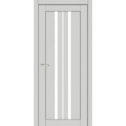 Двери Албания Europe Doors платина со стеклом (сатин матовый)