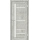 Двери Германия Europe Doors бетон со стеклом (сатин матовый)
