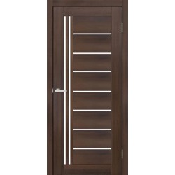 Двери Германия Europe Doors каштан со стеклом (сатин матовый)