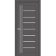 Двери Германия Europe Doors графит со стеклом (сатин матовый)