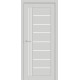 Двери Германия Europe Doors платина со стеклом (сатин матовый)