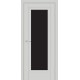 Двери Болгария Europe Doors платина глухое + вставка черное стекло
