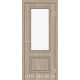 Двери Флоренция 1.1 сосна Мадейра со стеклом (сатин матовый)