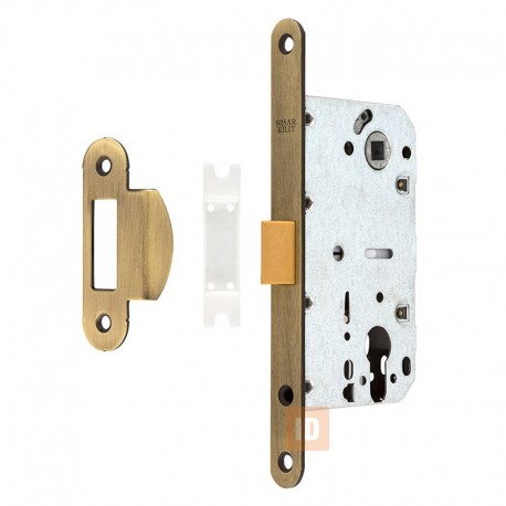 Замок врізний HISAR (85*50ET)+504.22 SD 410C-S (PL) пластиковий язичок