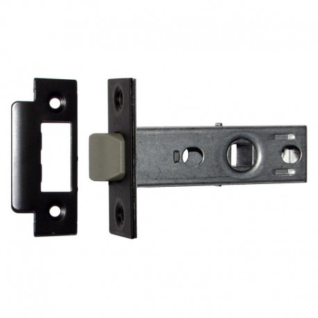 Замок-защіпка HISAR HD-02 (PL) (25 мм) MB (черный матовый), пластиковий язичок