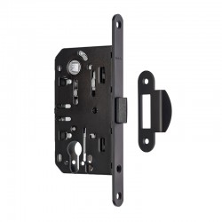 Замок врезной HISAR (85*50ET)+504.22 SD 410C-S (PL) MB (черный матовый)