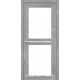 Двери КОРФАД MILANO ML-05 эш-вайт со стеклом (сатин матовый)