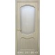 Двери Прима ПВХ дуб беленый со стеклом (сатин матовый)