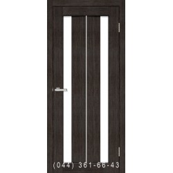 Двери Стелла ПВХ венге со стеклом (сатин матовый)