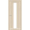 Двери Троя ПВХ дуб беленый со стеклом (сатин матовый)