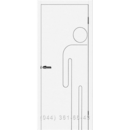 Двери Cortex Сантех М для мужских туалетов, санузлов, уборных ОМИС