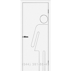 Двері Cortex Сантех Ж ОМІС білі для туалетів, санвузлів