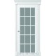 Двери Ницца-Бретань Прованс белые стекло решетка по всей высоте